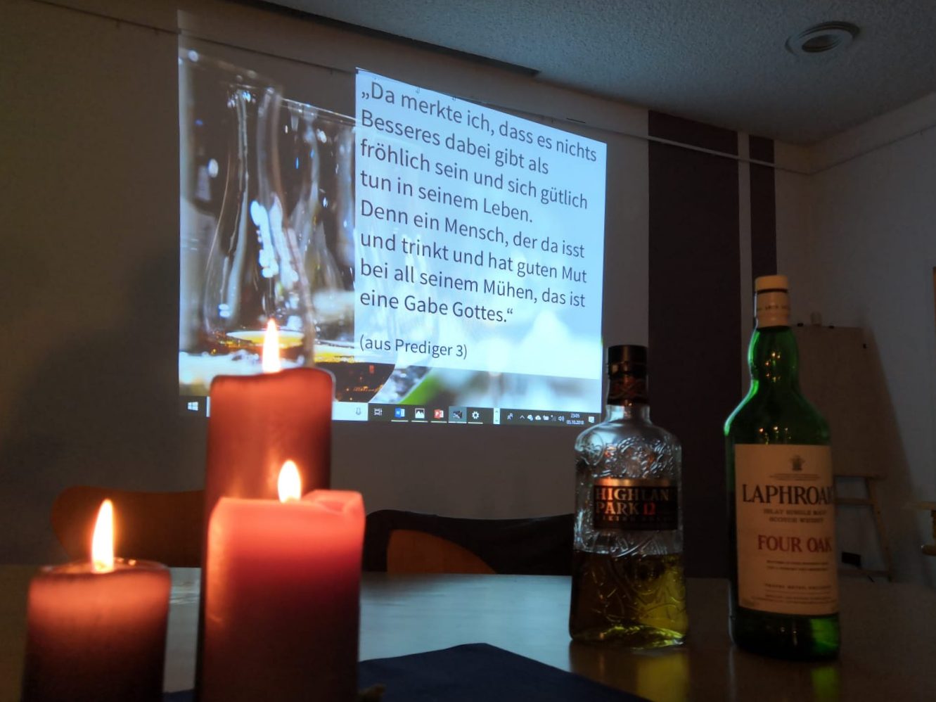 Whiskyabend in der Kirchengemeinde